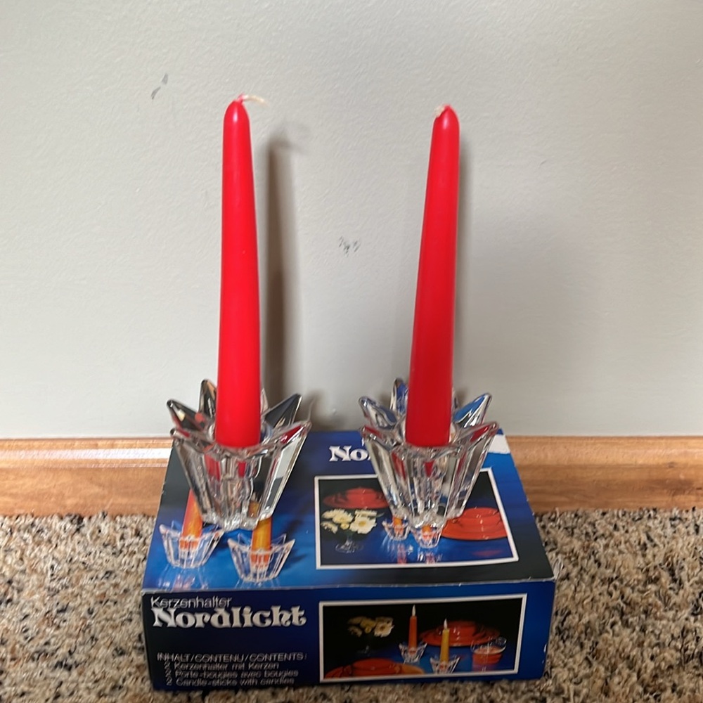 Vintage taper candleholders from Nordlicht